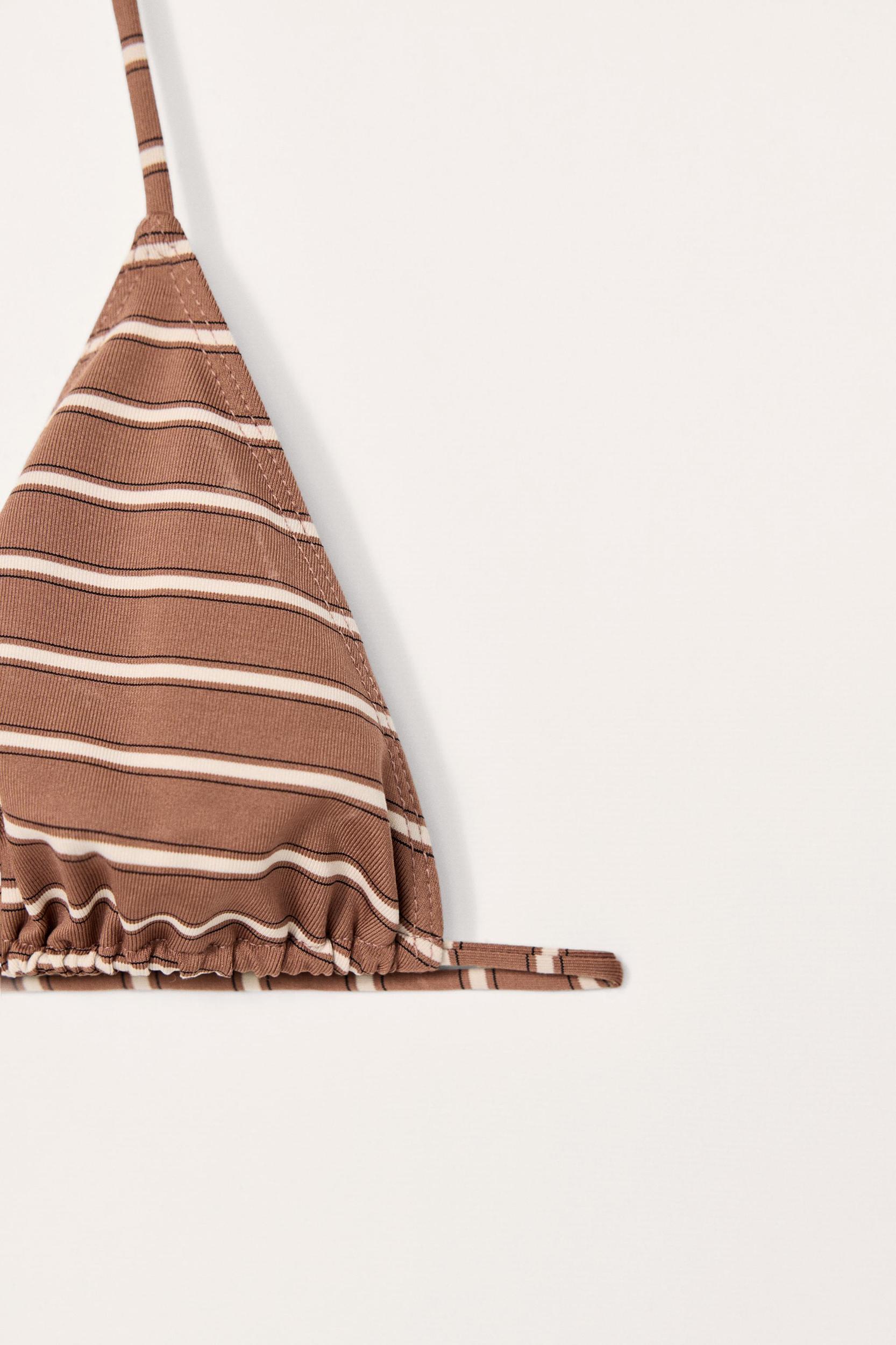 LIMITED EDITION STRIPED BIKINI TOP Product Image