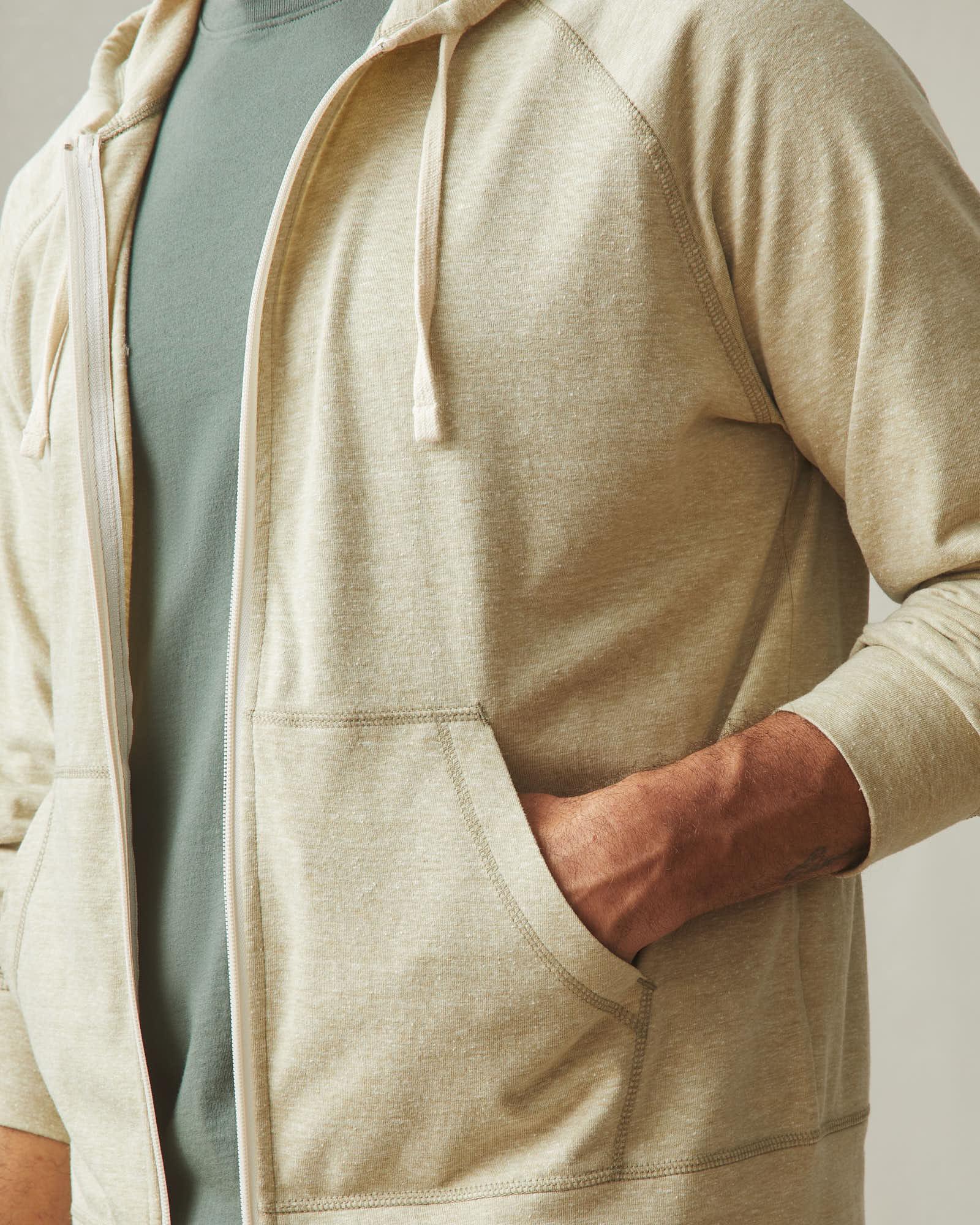 Men's Lightweight Full Zip - Buckwheat Heather Product Image