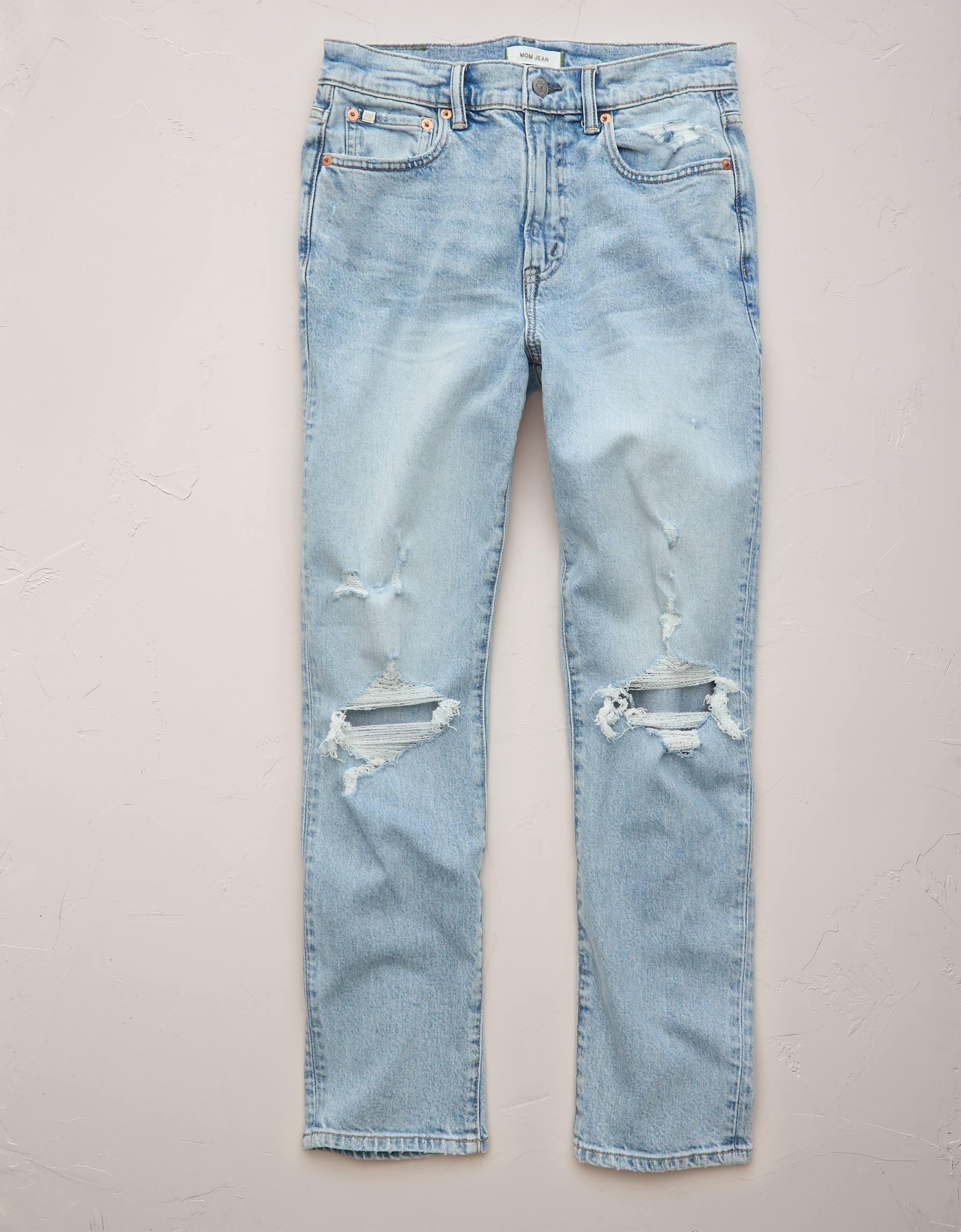 AE77 Premium Ripped Mom Jean Product Image