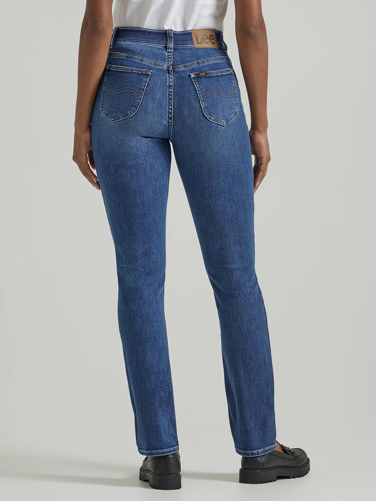 Women's Ultra Lux Comfort with Flex Motion Straight Jean (Petite) | Women's Jeans | Lee® Product Image