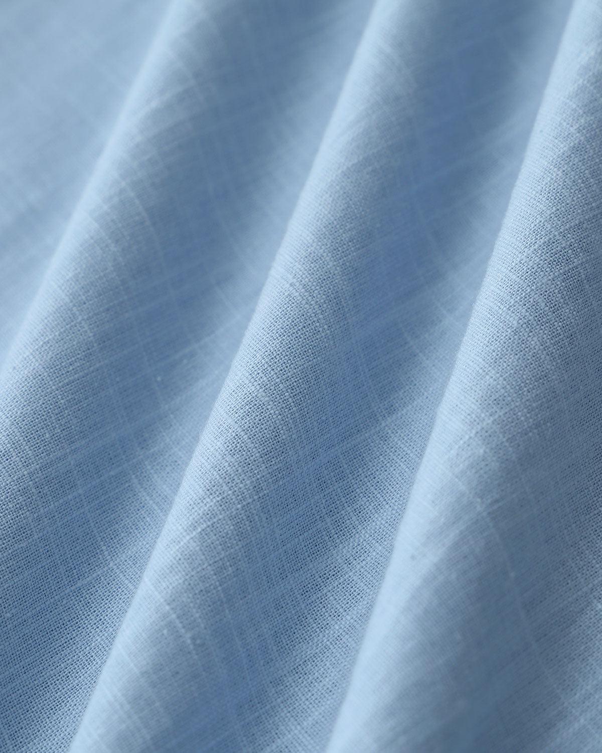 Blue Halter Pleated Midi Dress Product Image