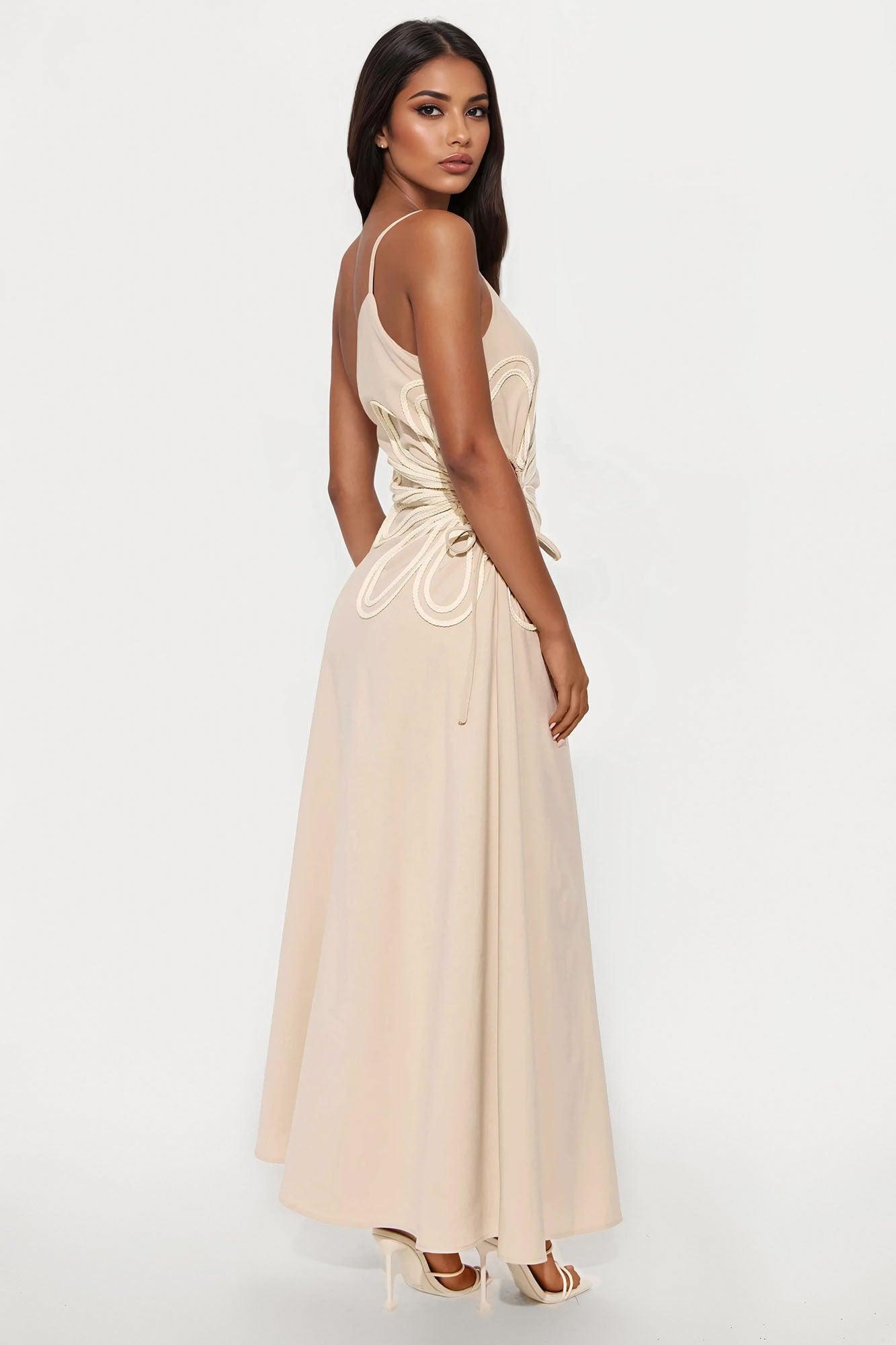 Brighter Days Maxi Dress - Sand Female Product Image