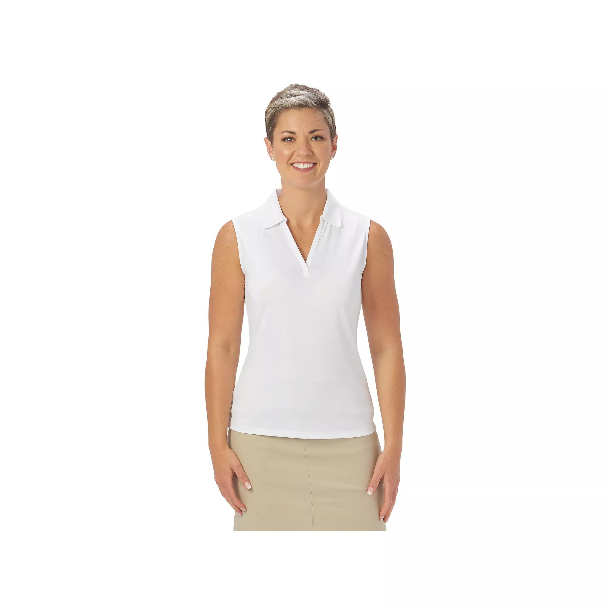 Women's Nancy Lopez Legacy Sleeveless Polo, Size: XL, White Product Image