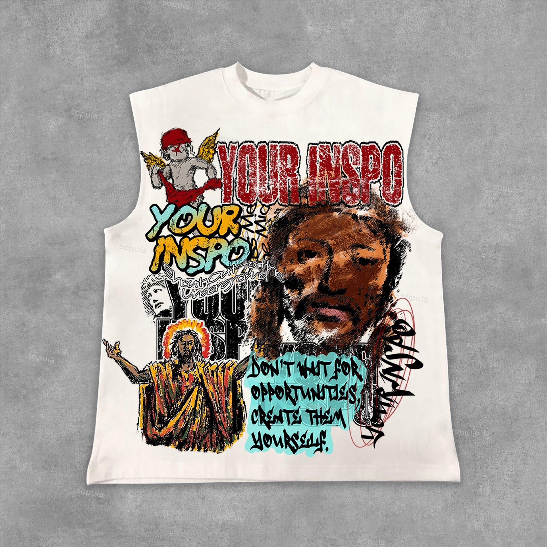 Vintage Chase Money Graphic Cotton T-Shirt Product Image