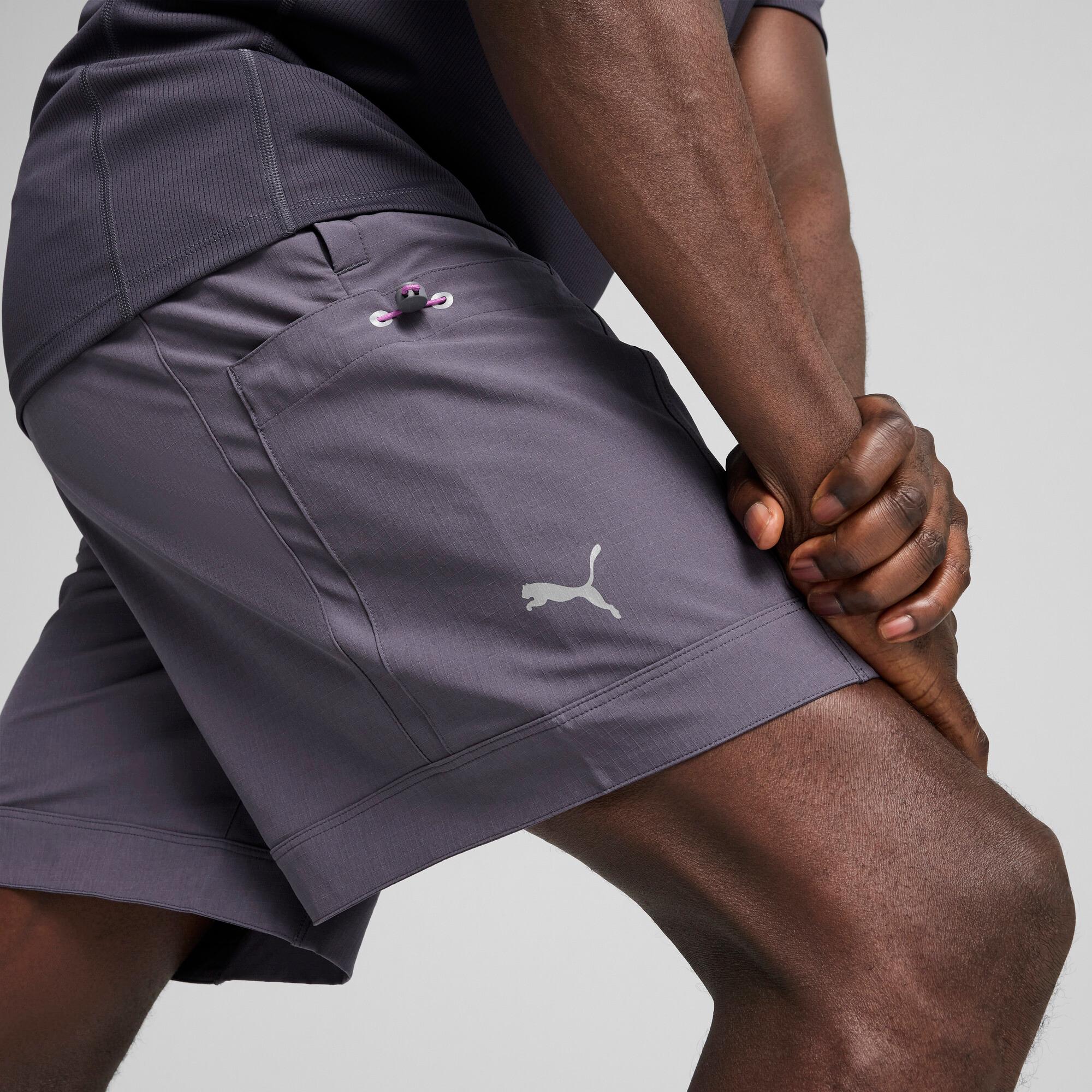 PUMA SEASONS Trail Running Men's 7" Shorts in Grey Product Image