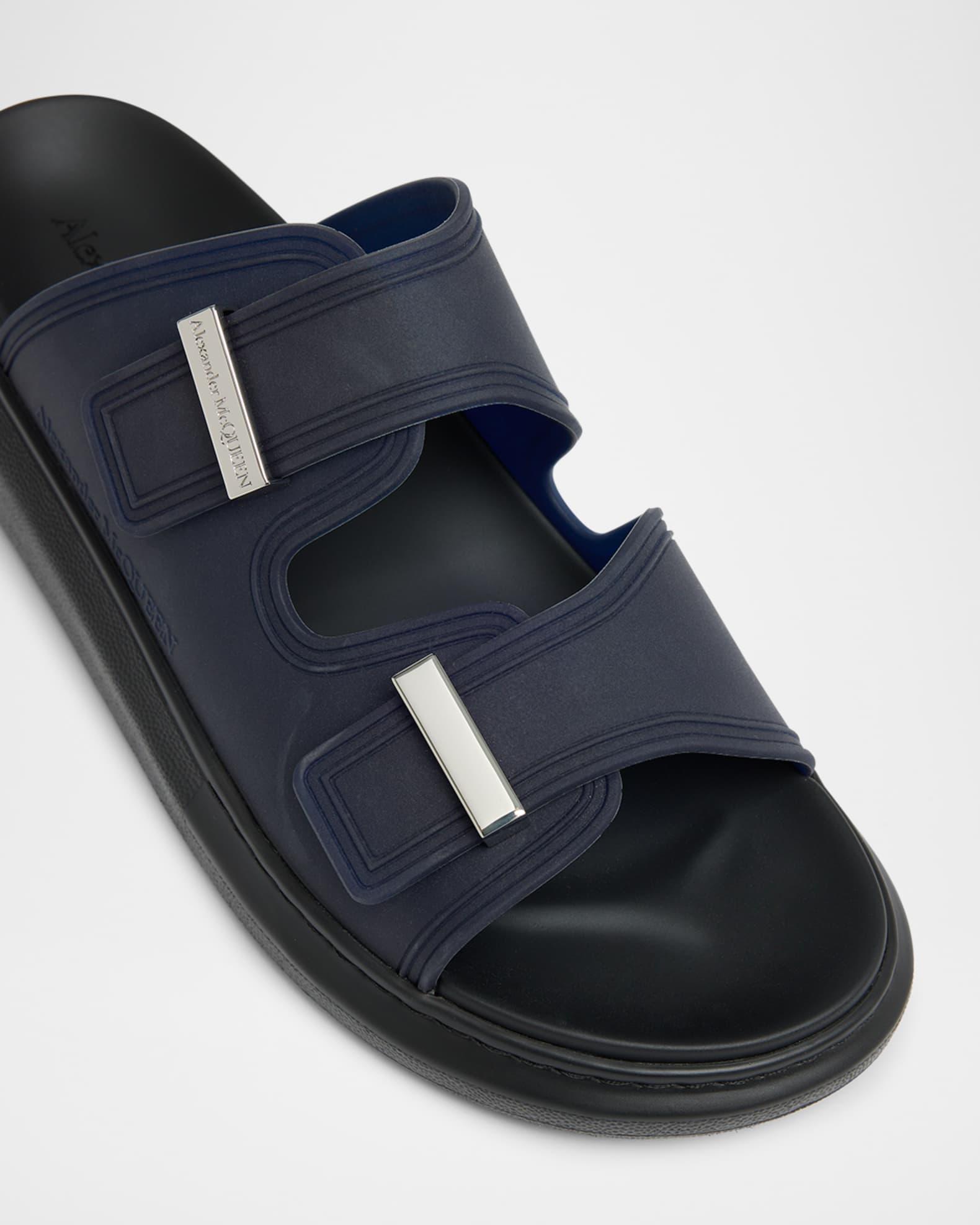 Men's Rubber Double-Buckle Sandals Product Image