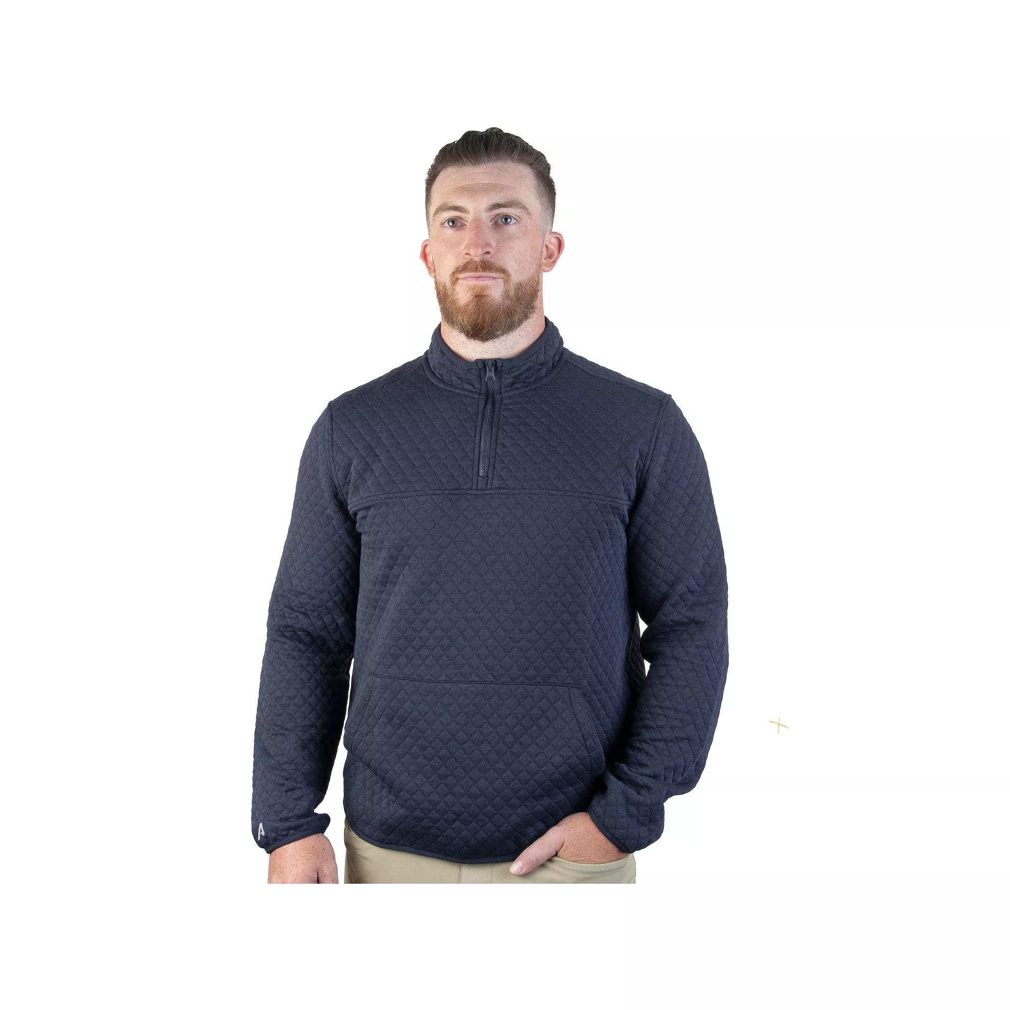 Men's Antigua Challenge 1/4-Zip Mockneck Top, Size: Medium, Skyscraper Product Image