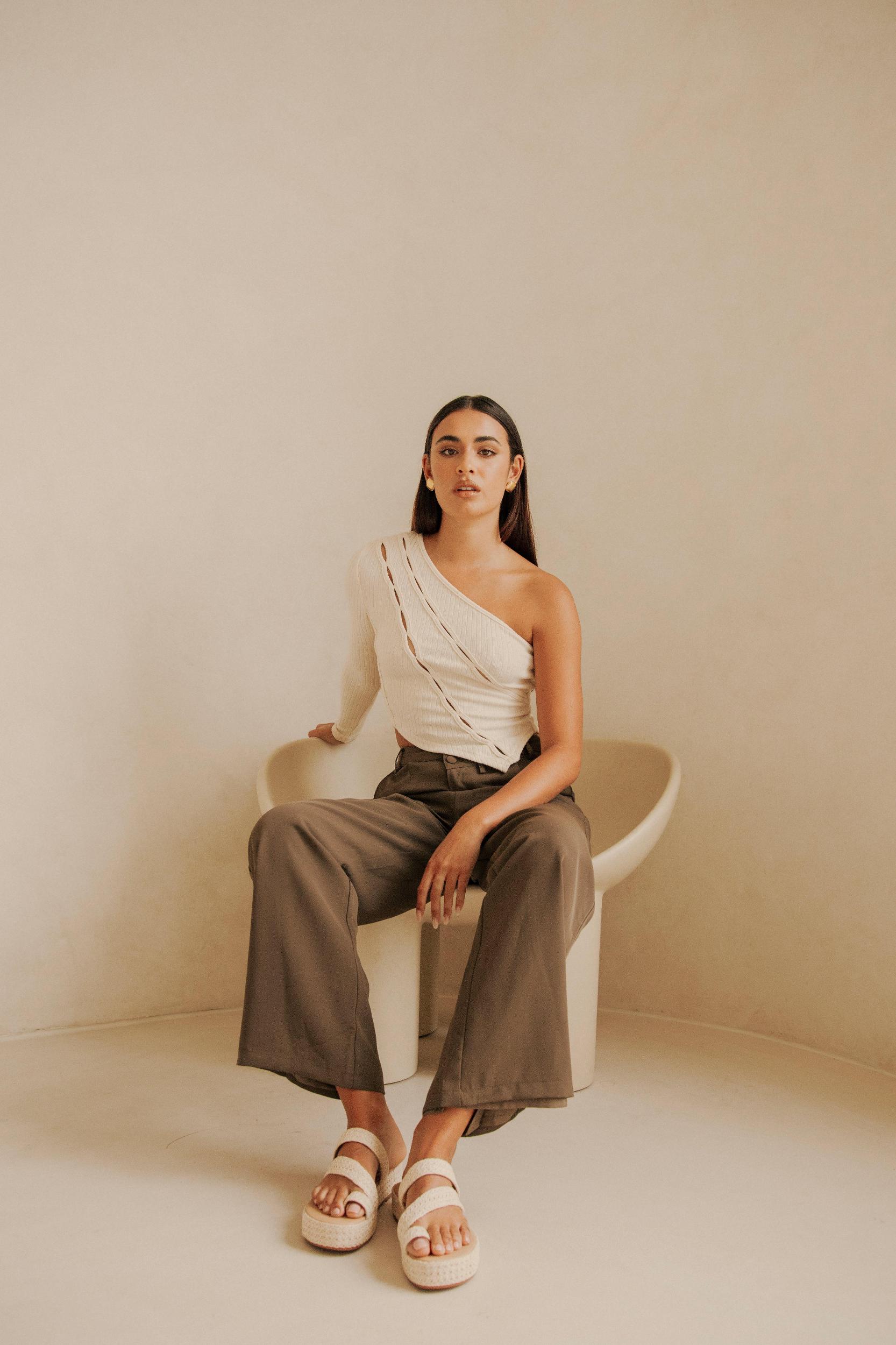 Layla Top - Cream Product Image