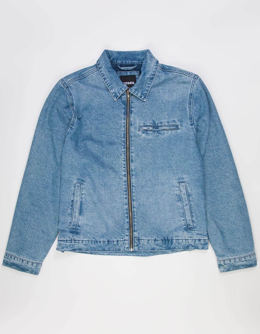 RSQ Mens Denim Workwear Jacket - INDIGO Product Image