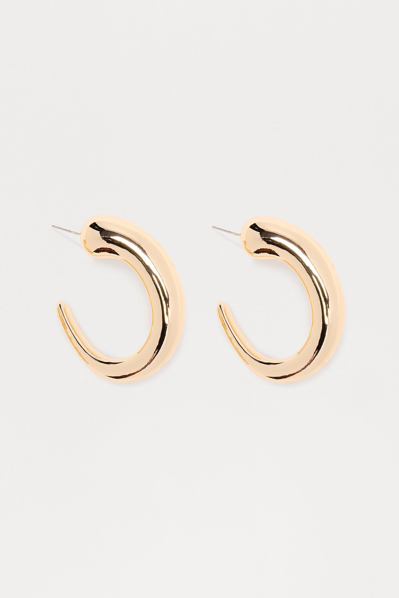 Bethany Hoop Earrings - Gold Female Product Image