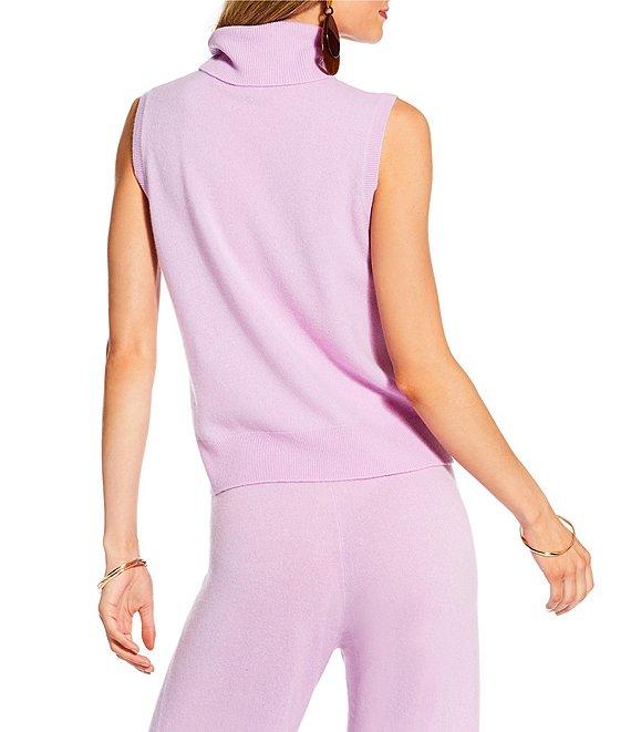Antonio Melani x The Nat Note Ivonne Coordinating Turtleneck Sleeveless Cashmere Sweater Product Image