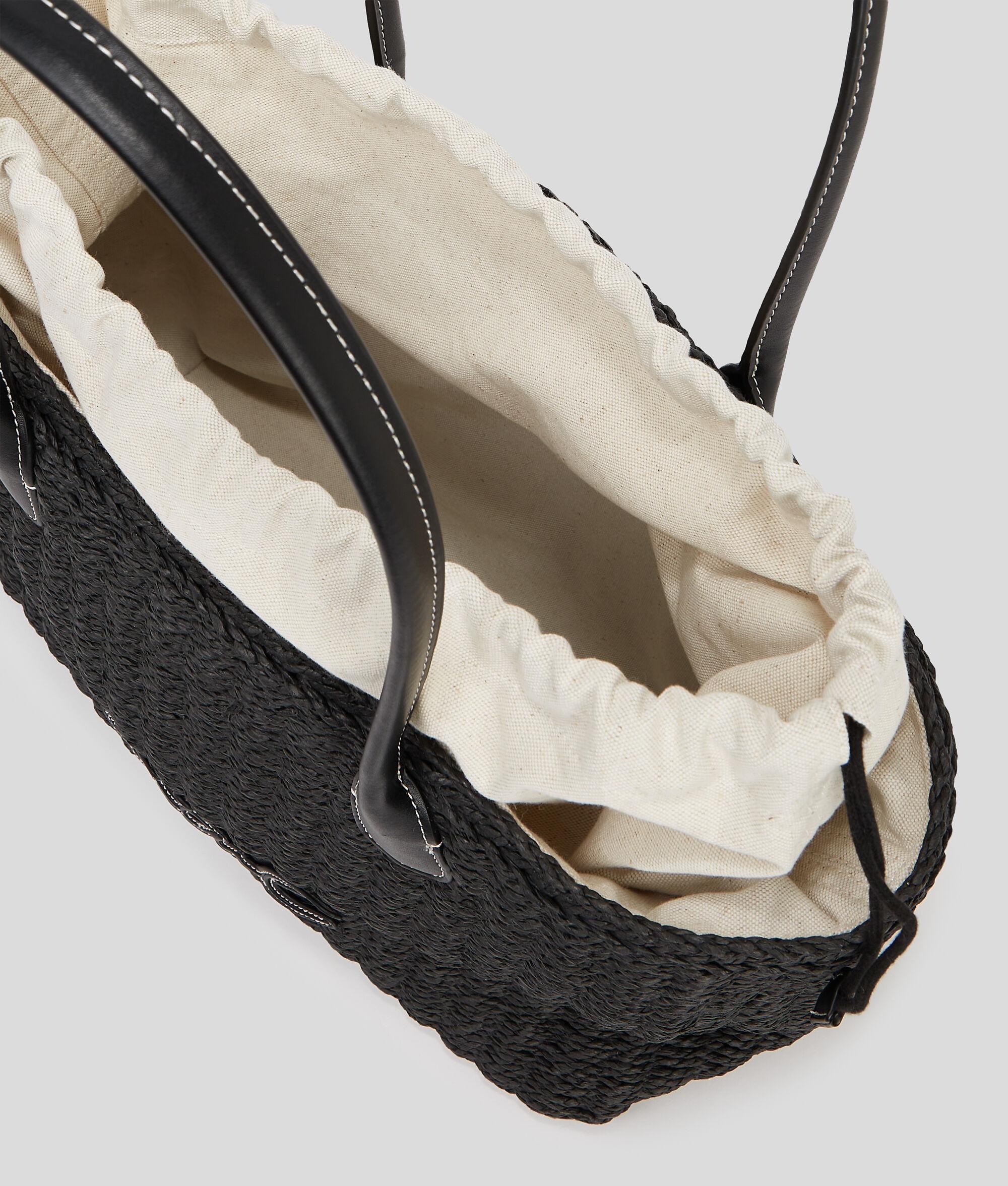 K/SIGNATURE SMALL RAFFIA BEACH TOTE BAG Product Image