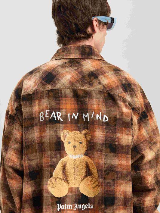 BEAR IN MIND CHECK SHIRT LS ORANGE - BRO Product Image