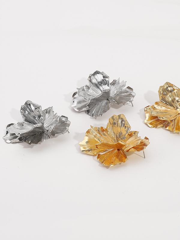 Flower Shape Drop Earrings Product Image