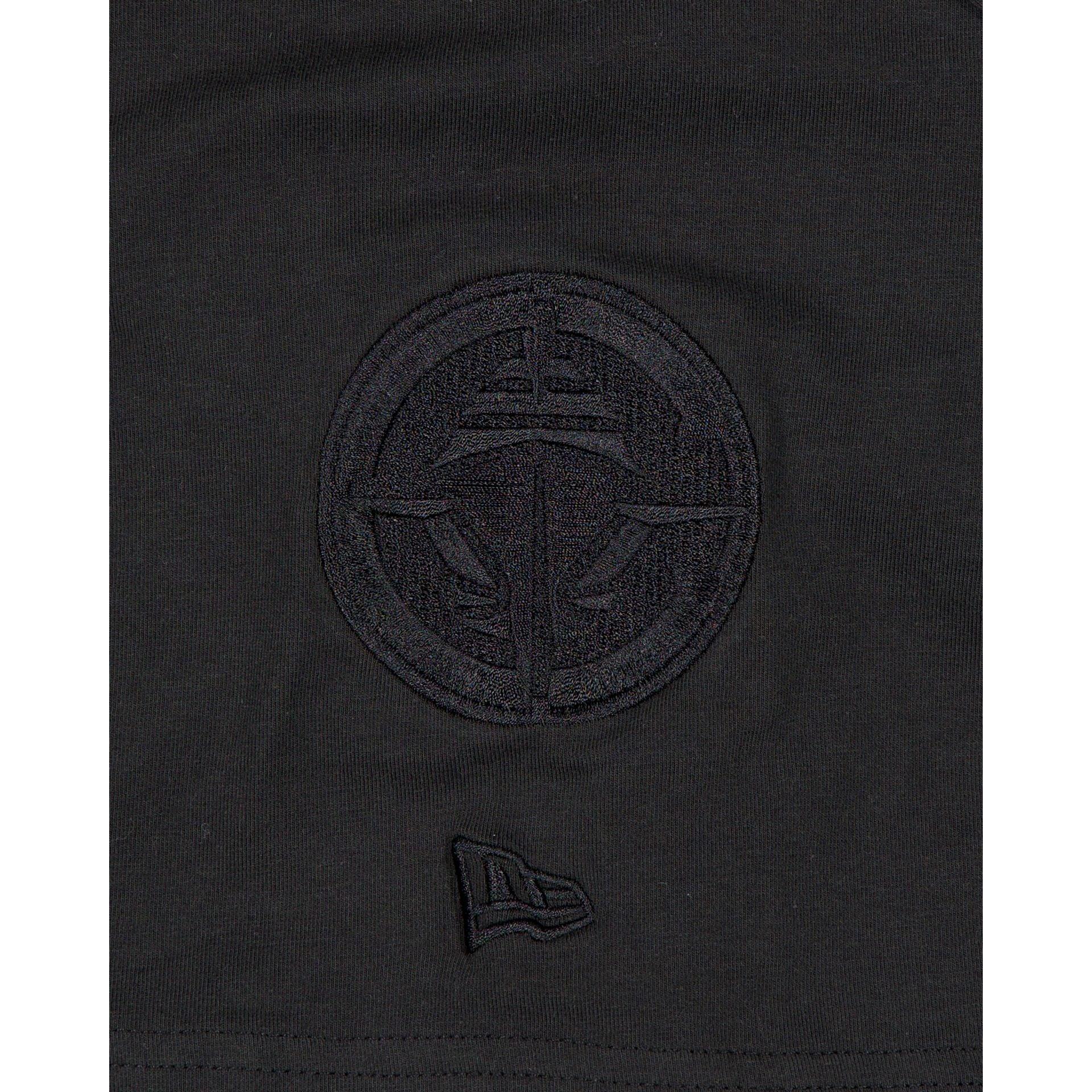 Los Angeles Clippers Black on Black Logo Select T-Shirt Male Product Image
