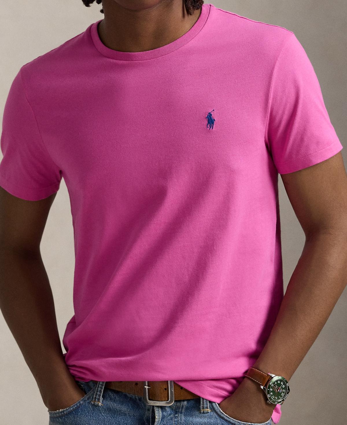 POLO RALPH LAUREN Custom Slim Fit Jersey T-shirt Clothing In Multicolor Product Image