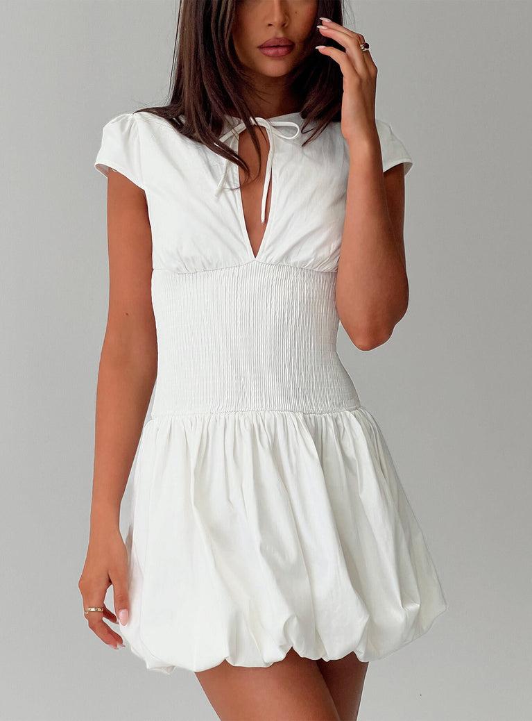 Ladybug Mini Dress White Product Image