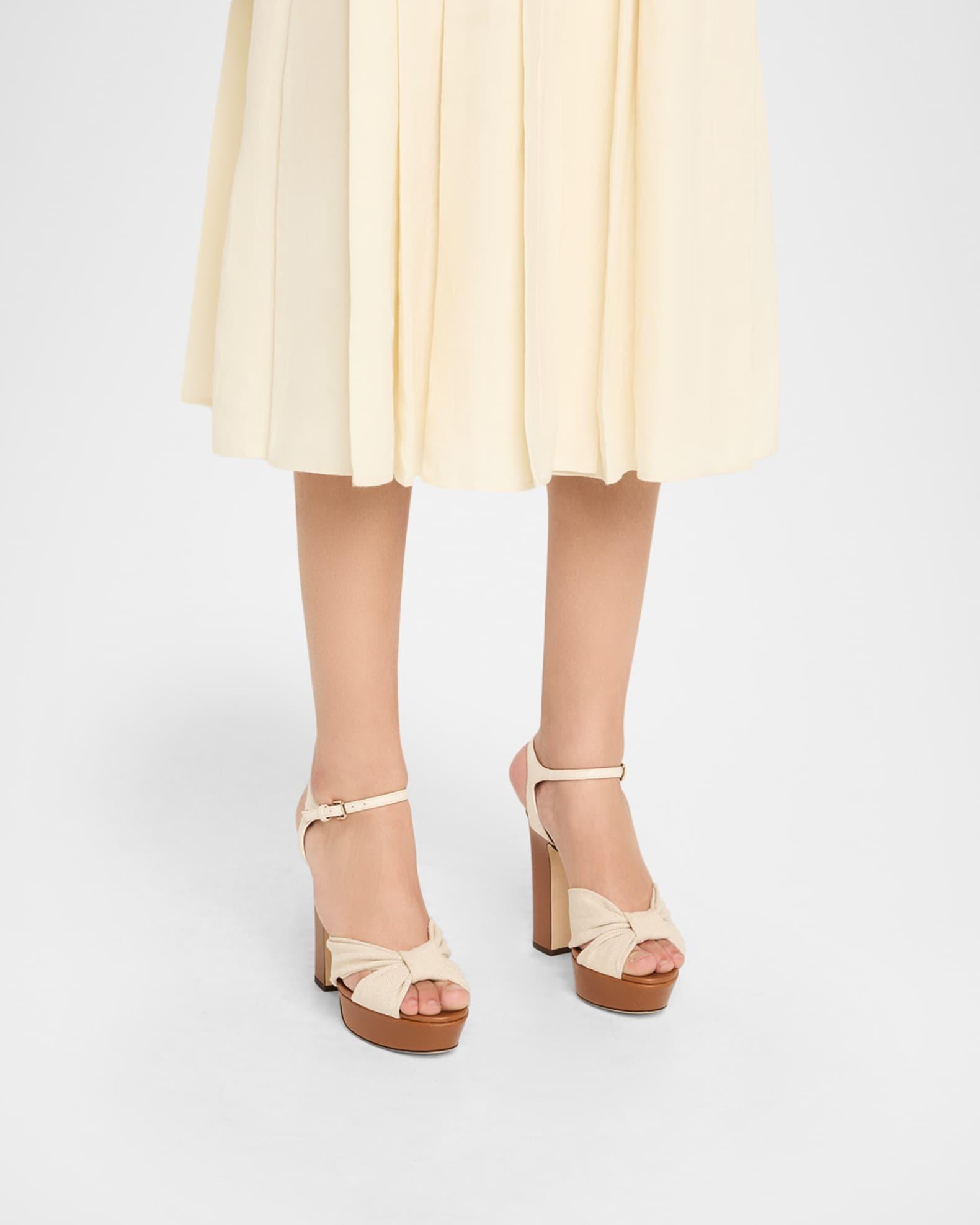 Heloise 120 Vacchetta Ankle-Strap Platform Sandals Product Image