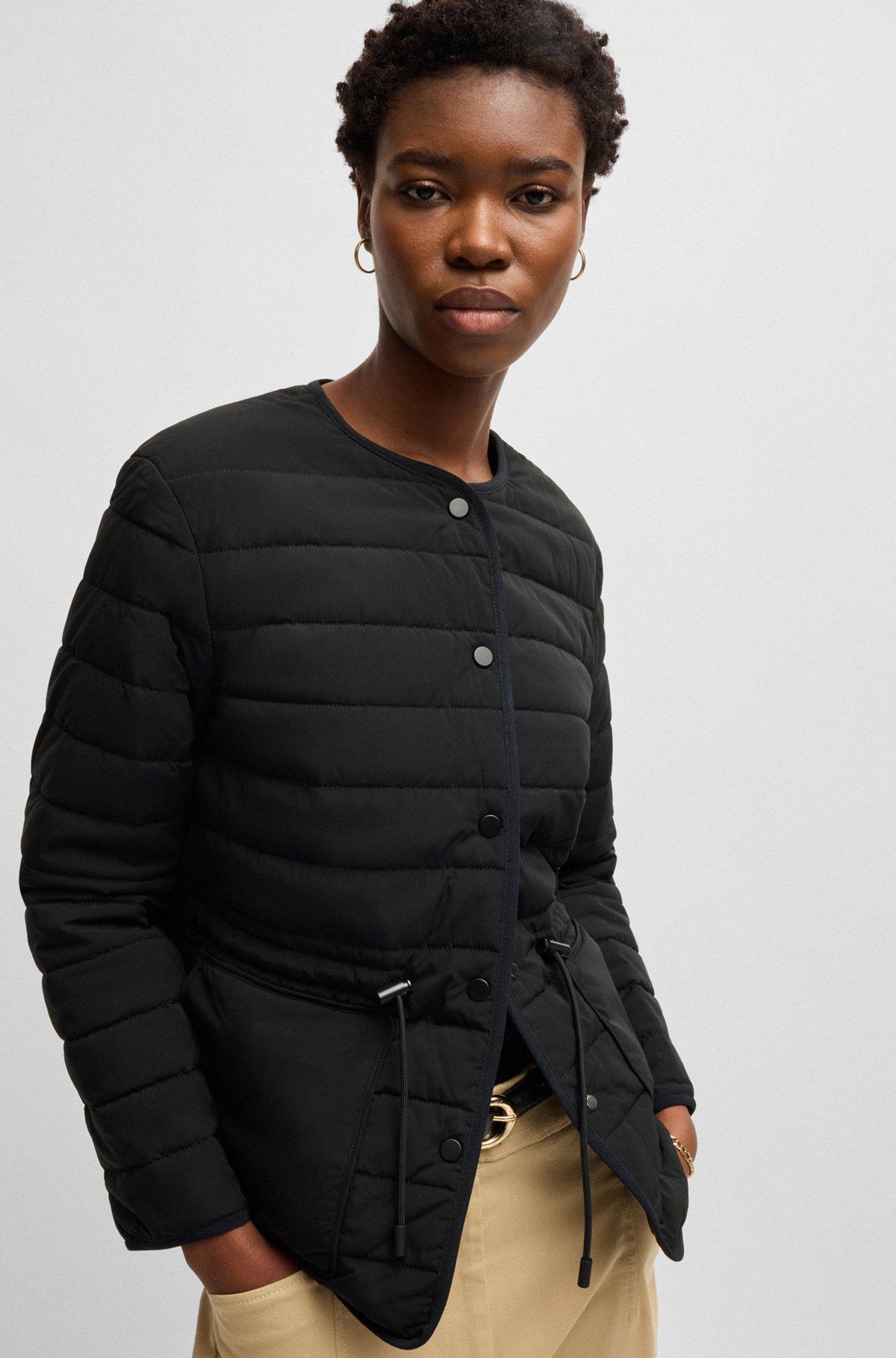 Water-repellent padded jacket with drawcord waist Product Image