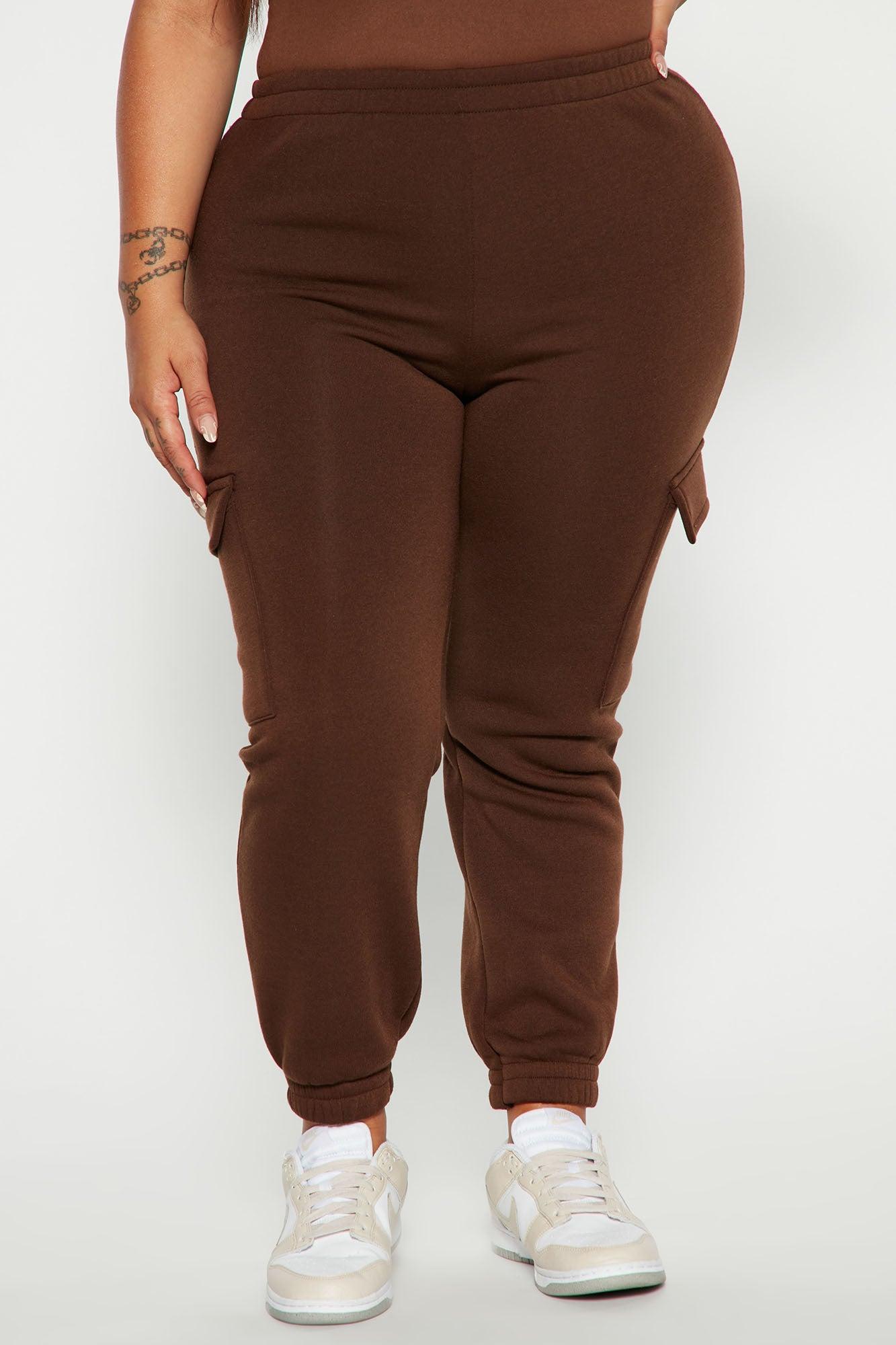 Let's Relax Jogger Sweatpants - Chocolate Product Image