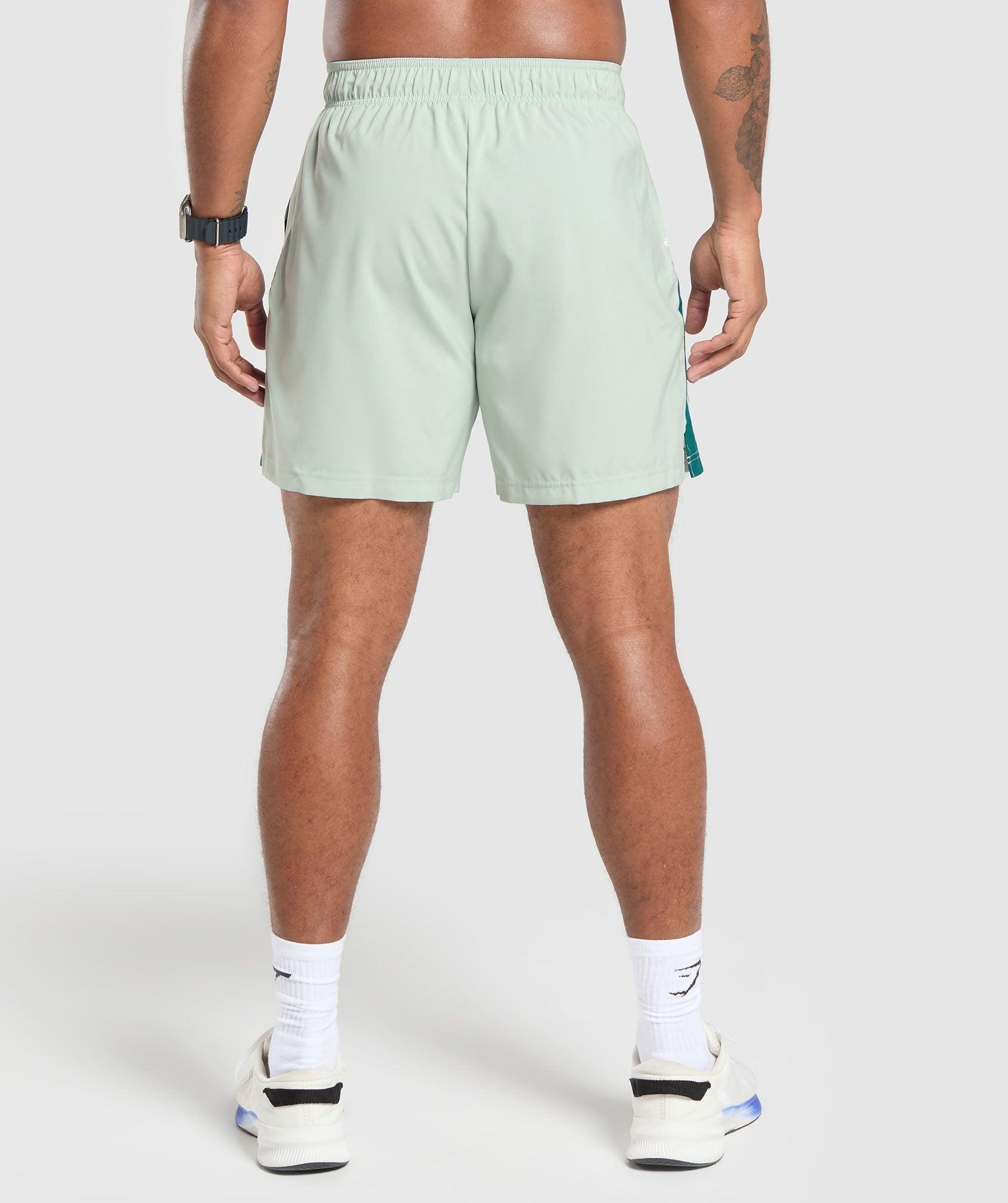 Gymshark Sport  7" Shorts - Turquoise/Teal Male Product Image
