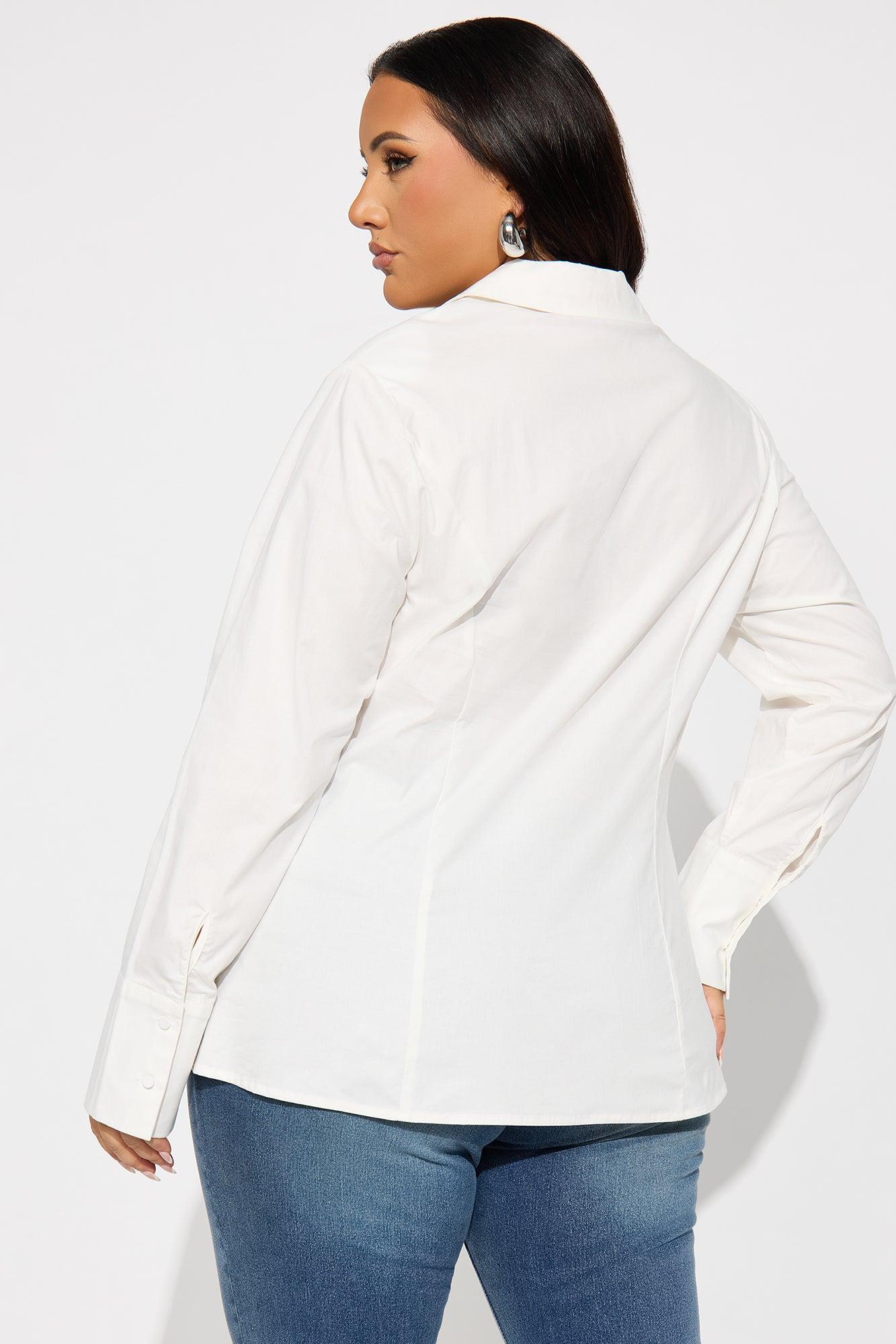 Make My Way Blouse - White Female Product Image