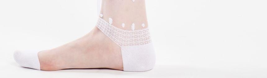 Lace Trim Crew Socks Set Product Image