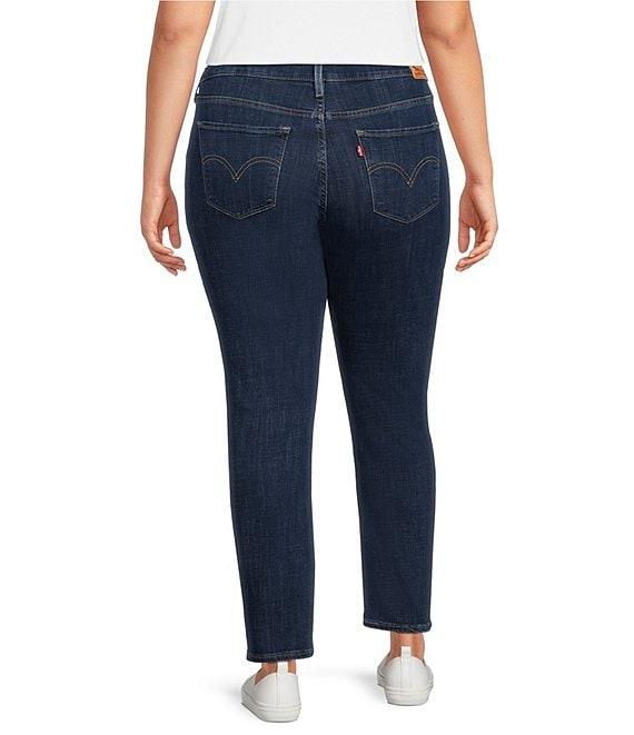 Levi's® 414 Plus Size Classic Mid Rise Straight Leg Stretch Denim Jeans Product Image