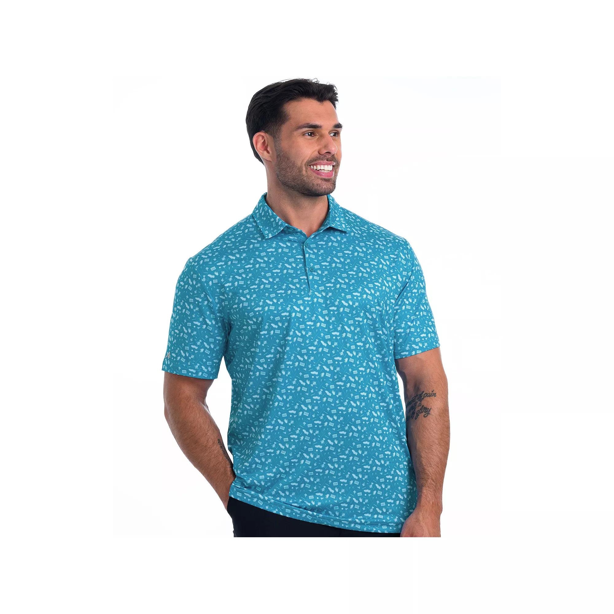 Men's Antigua Driven Polo, Size: XXL, Blue Product Image