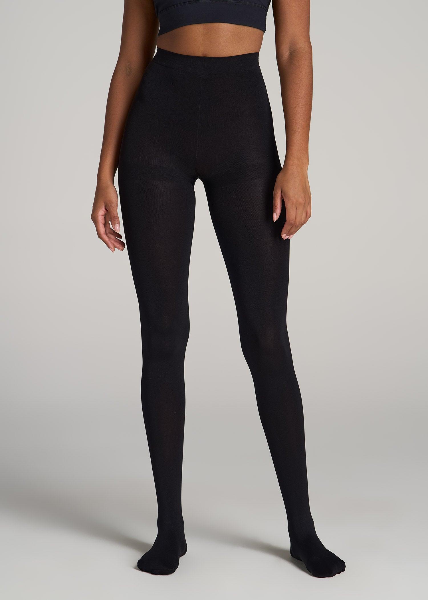 Tights for Tall Women in Black Female Product Image