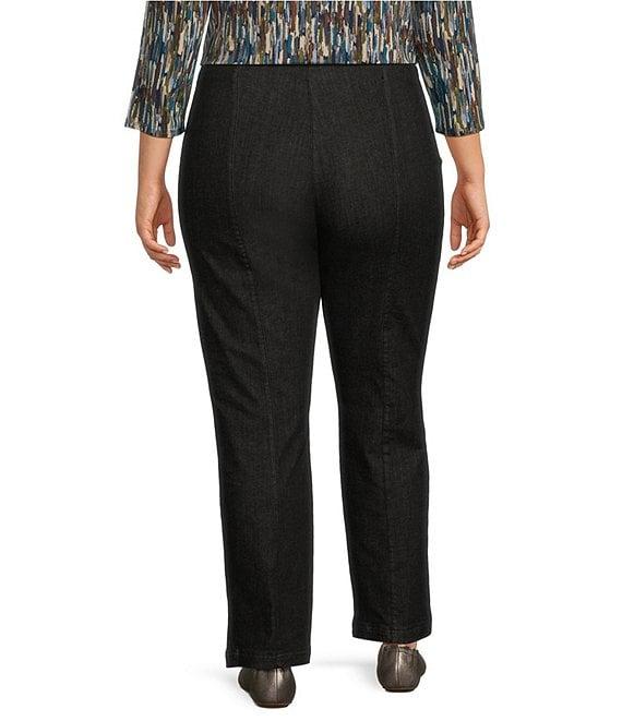 Intro Plus Size Nia Straight Leg Pull-On Pants Product Image