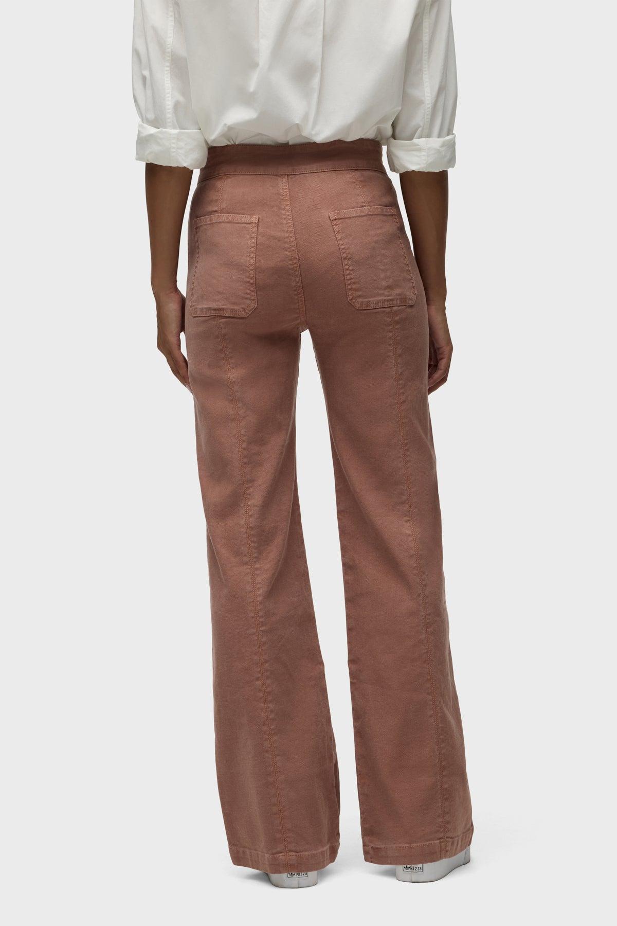 Tie Waist Pintucked Trouser Pant Female Product Image