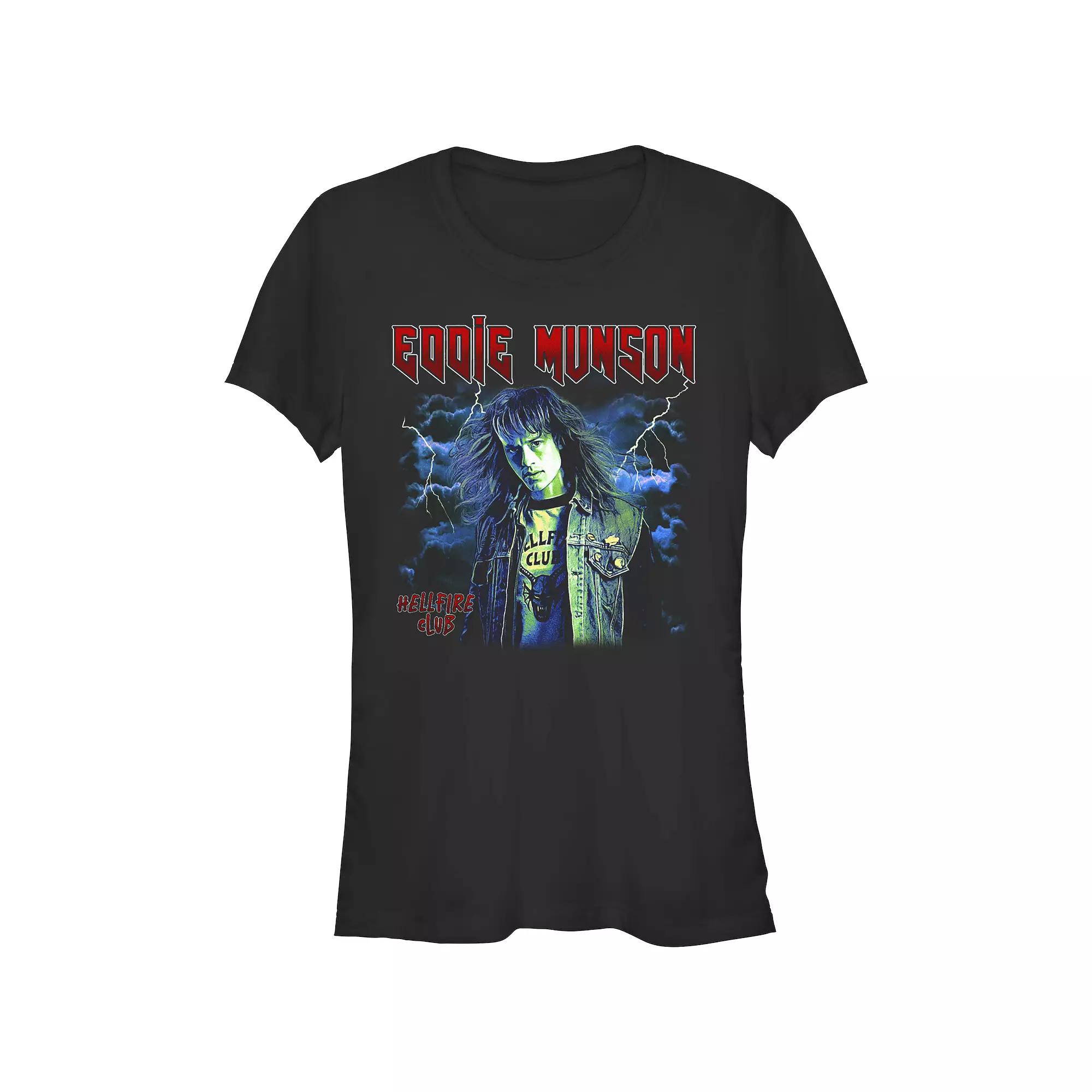 Juniors' Stranger Things Eddie Munson Thunder Fitted Graphic Tee, Girl's,  Product Image