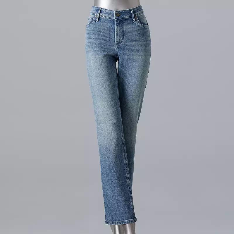 Women's Simply Vera Vera Wang Slim Straight Leg Jeans,  Product Image