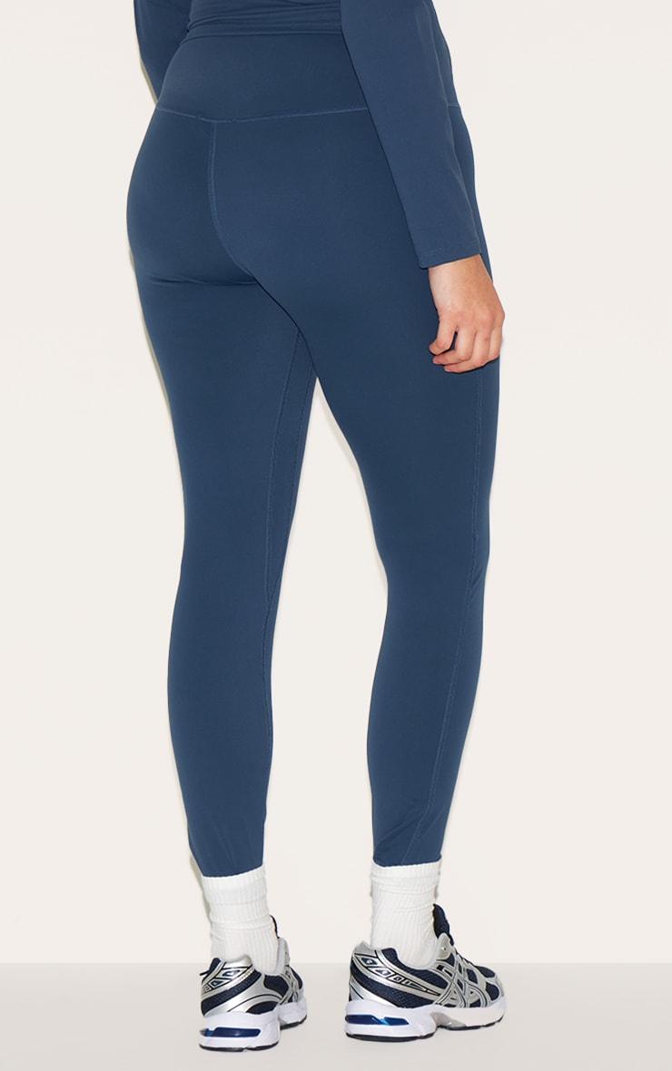 Midnight Blue Ultimate Sculpt High Waisted Gym Leggings Product Image