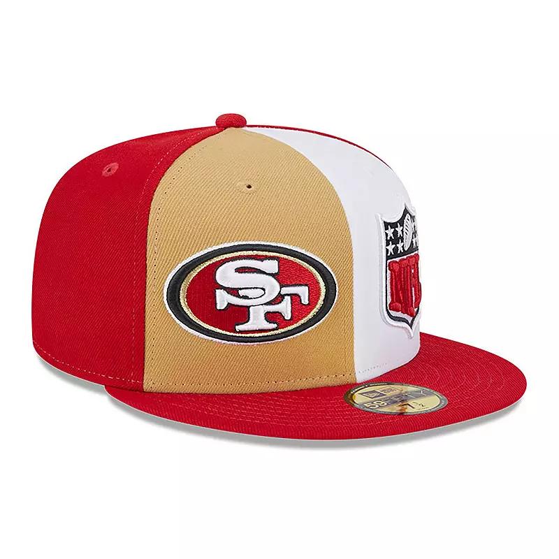 Men's New Era  Gold/Scarlet San Francisco 49ers 2023 Sideline 59FIFTY Fitted Hat, Size: 7 1/4 Product Image