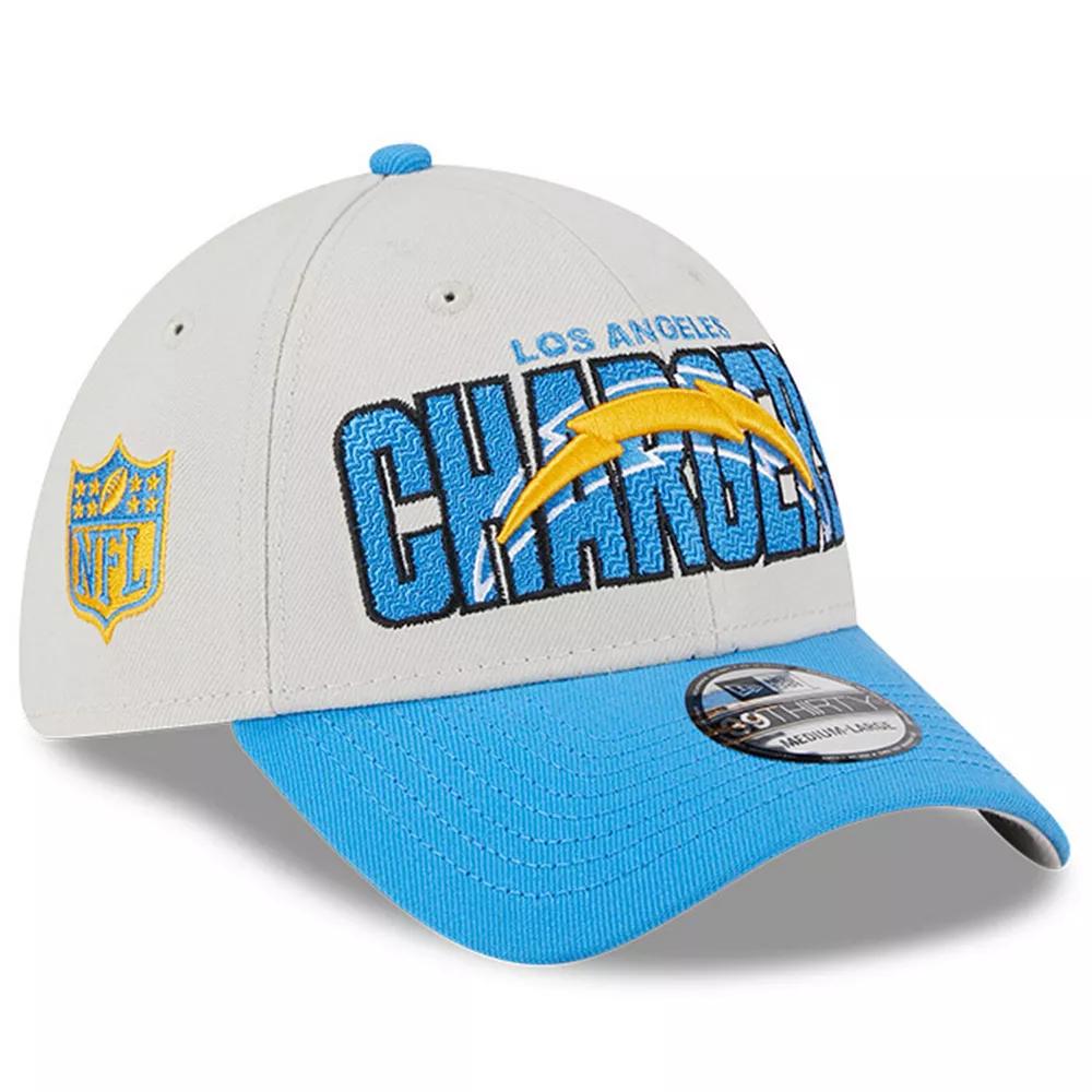 Men's New Era Stone/Powder Blue Los Angeles Chargers 2023 NFL Draft 39THIRTY Flex Hat, Size: Large/XL, Team Product Image