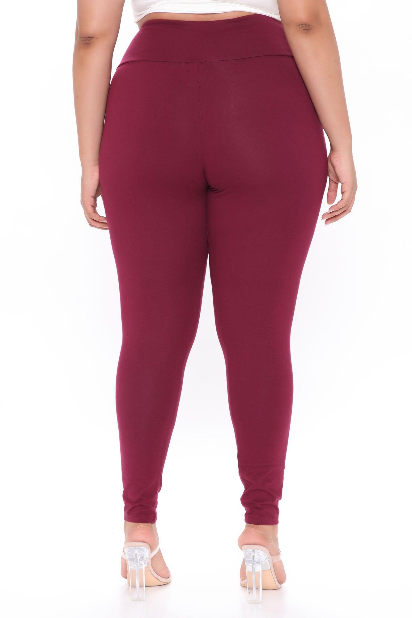 Running Around High Rise Legging - Burgundy Product Image