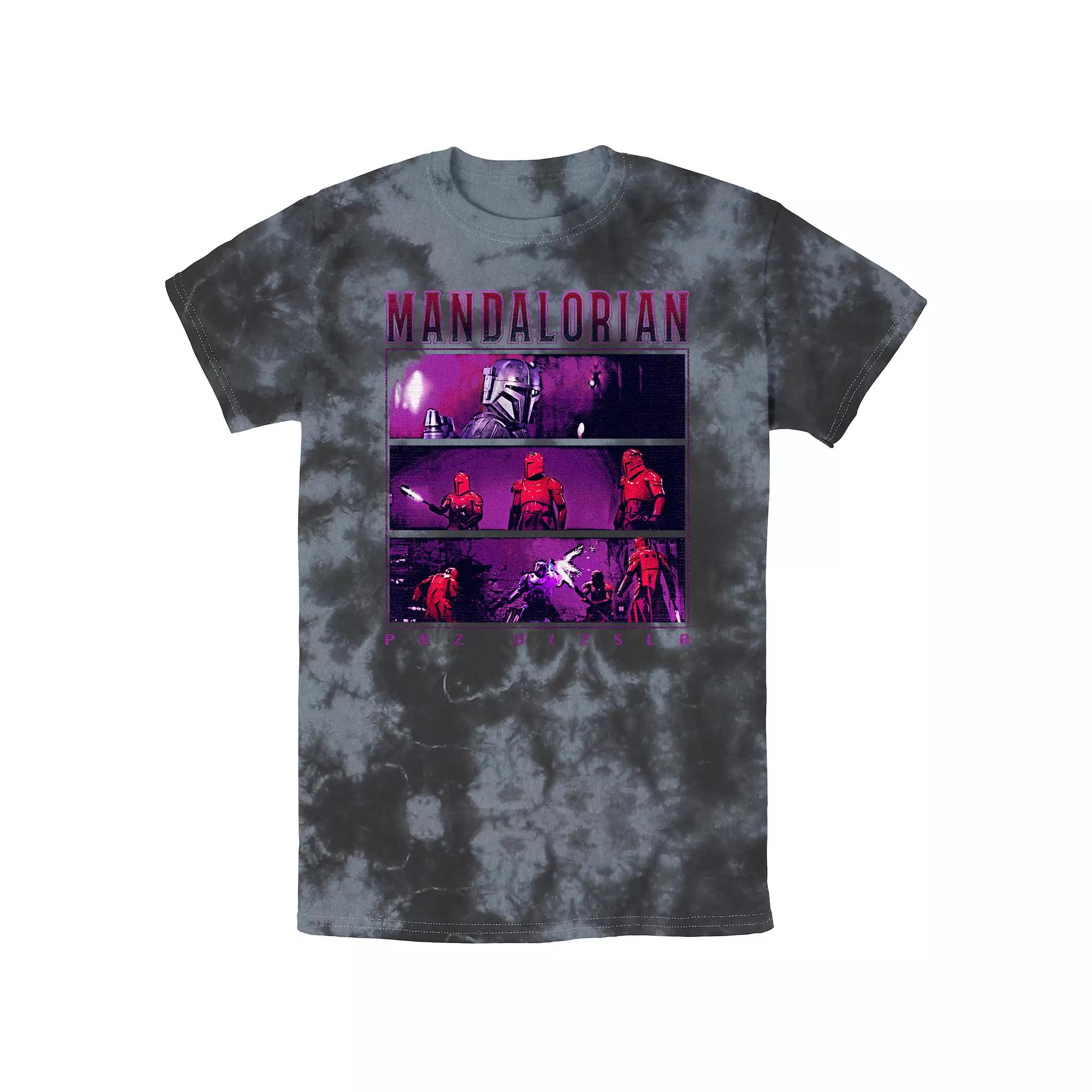 Men's Star Wars The Mandalorian Paz Vizsla Sith Troopers Boxes Bombard Wash Graphic Tee,  Product Image