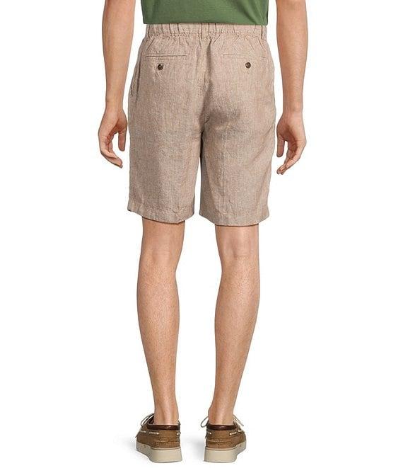 Caribbean Flat Front Linen 9#double; Inseam Shorts Product Image
