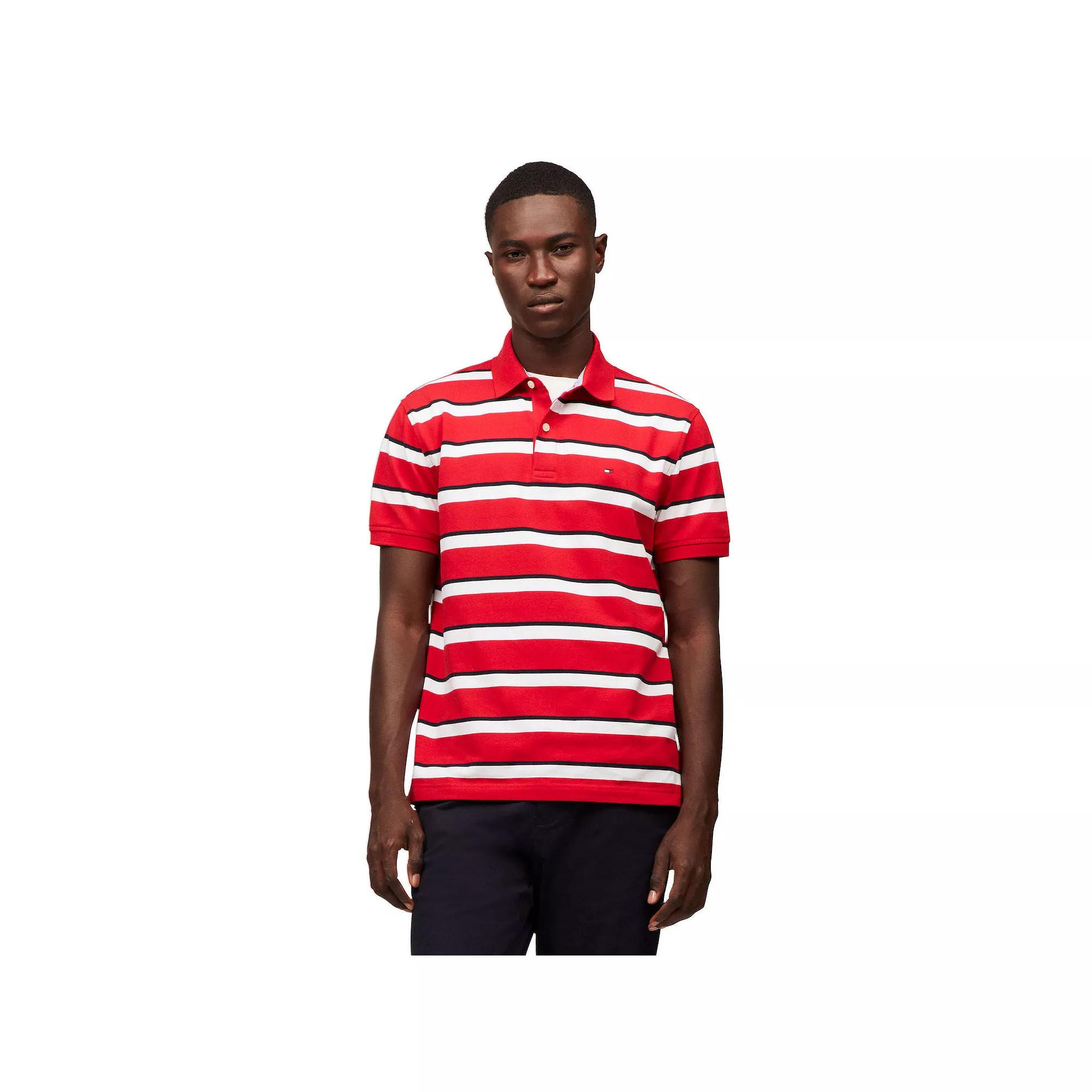 Men's Tommy Hilfiger Charlie Stripe Polo, Size: Small, Romantic Blue Product Image