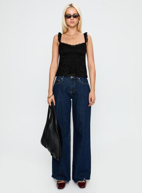 Madaleine Lace Top Black Product Image