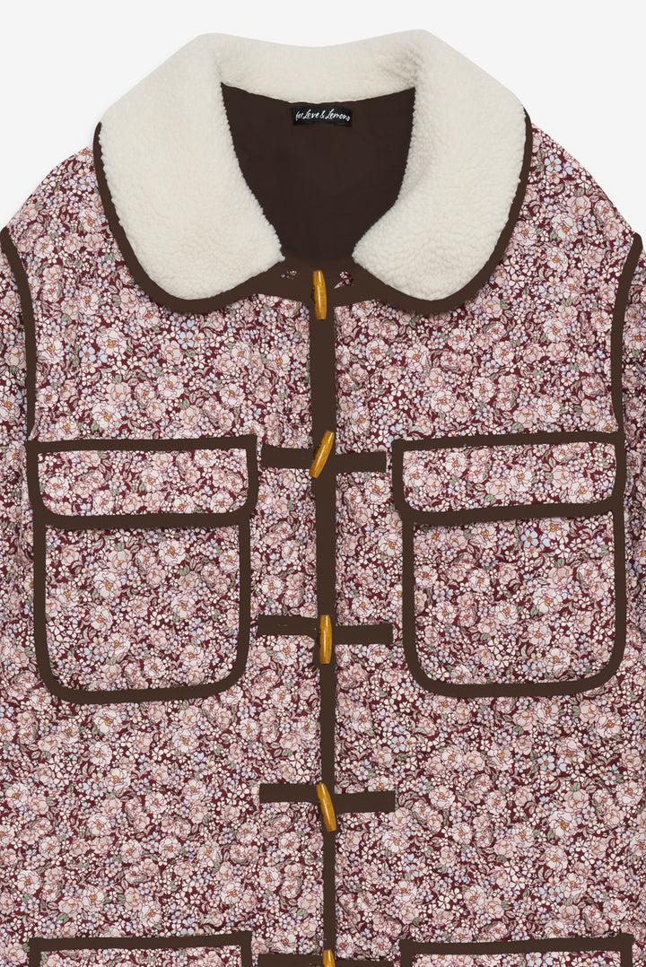 Marlene Floral Chore Coat — Purple Product Image