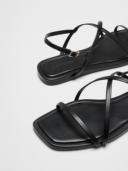 Vegan Leather Strappy Sandal Product Image