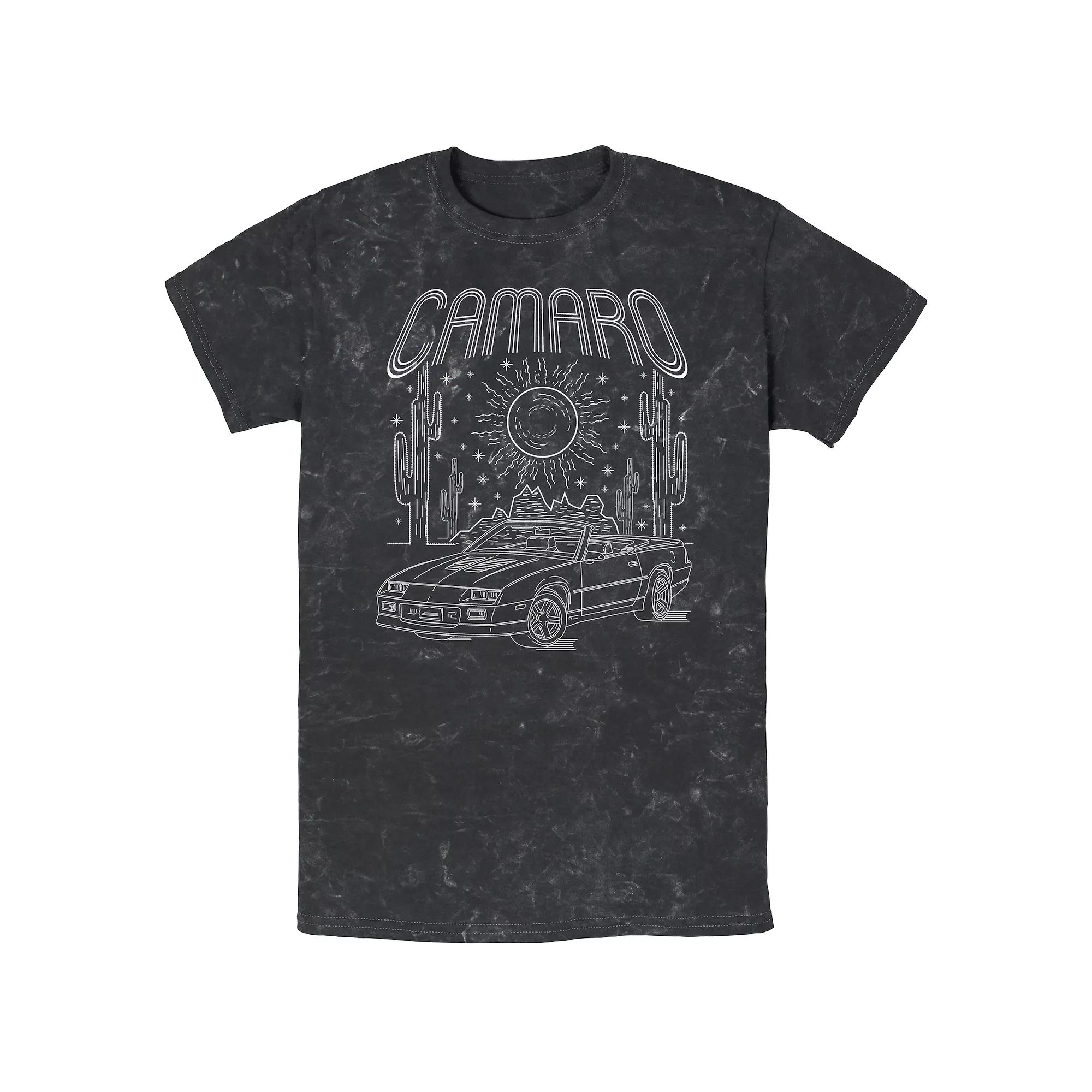 Men's Camaro Desert Poster Mineral Wash Graphic Tee,  Product Image