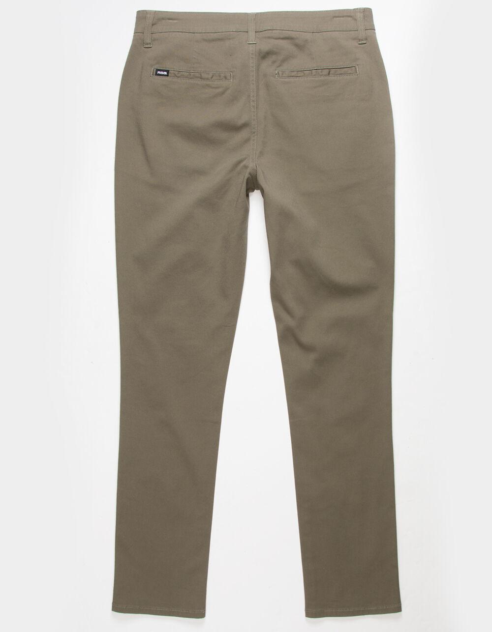 RSQ Mens Slim Taper Chino Pants - ARMY Product Image