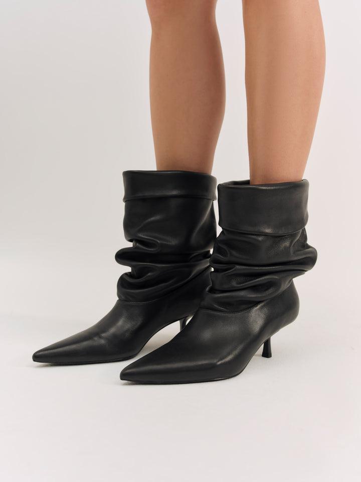 Verbana Slouch Boot — Black Product Image