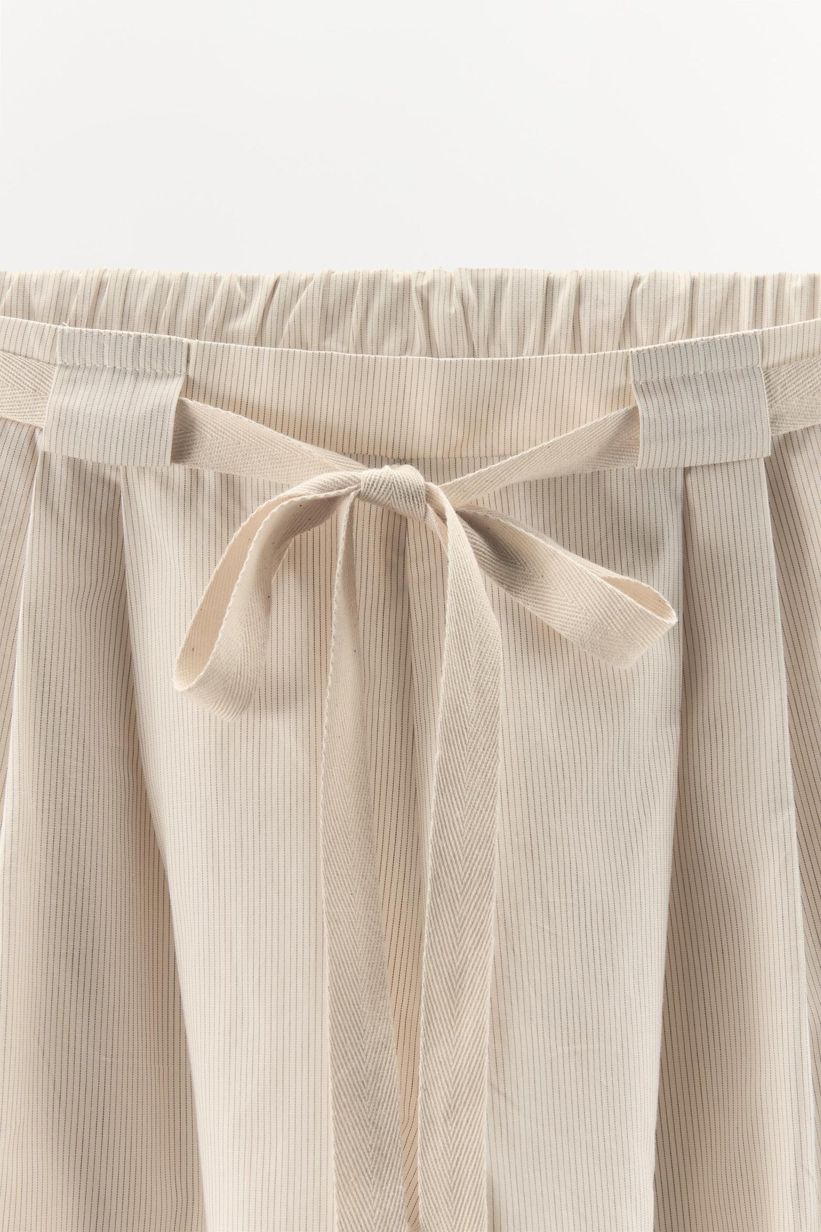 STRIPED POPLIN PANTS Product Image