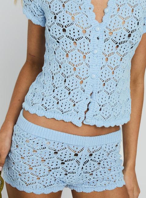 Sun Still Shines Crochet Set Blue Product Image