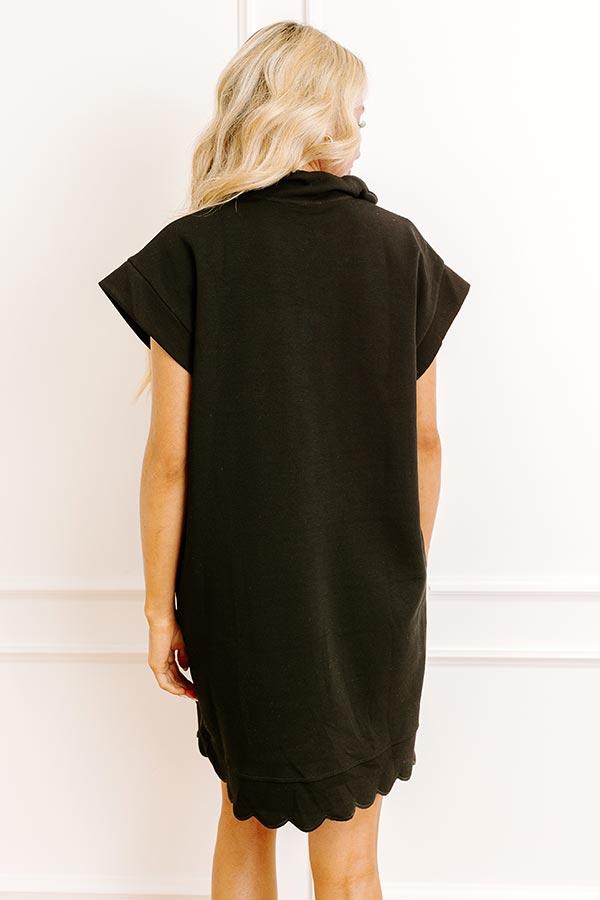 Patio Brunch Mini Dress in Black Product Image